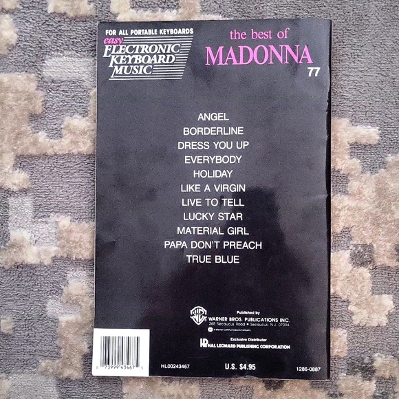 Vintage Best of Madonna electronic keyboard music book - Picture 5 of 6